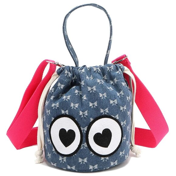 NWT Nicole Lee USA Drawstring Bucket Bag - Picture 1 of 8